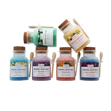 BS001H Factory Wholesale Luxury Home Spa Bath Salt - Crystal Color Sea Salt for Relaxing Sleep Soak and Body Massage