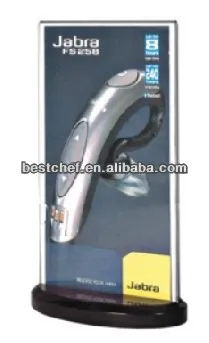 Perspex oval bottom Menu stand