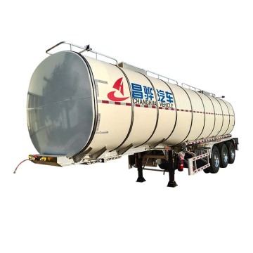 High-Quality 40,000L 3-Axle AL5454 Cooking Oil Tank Semi-Trailer