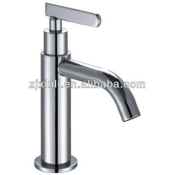 High Quality Brass Cold Water Basin Tap, Polish and Chrome Finish, Deck Mounted
