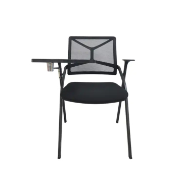 Folding Stackable College Student Study Desk Chair with Writing Pad