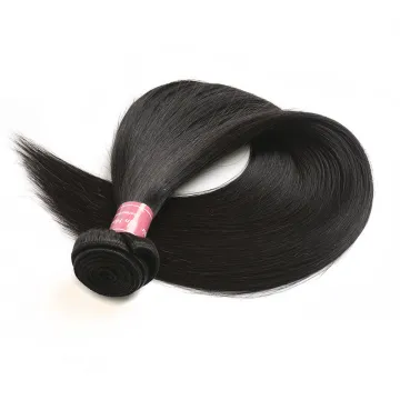 Raw Straight Super Double Drawn Virgin Indian Hair Virgin Natural Cuticle Aligned Human Hair Bundles
