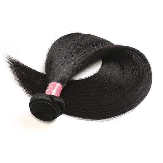 Raw Straight Super Double Drawn Virgin Indian Hair Virgin Natural Cuticle Aligned Human Hair Bundles