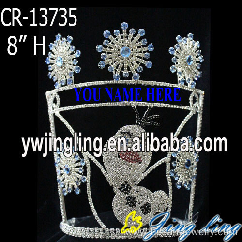 Wholesale Blue Snowflake Christmas Pageant Crowns