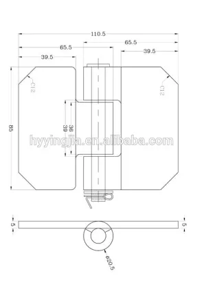 01528 trailer hinges butt hinges door hinges