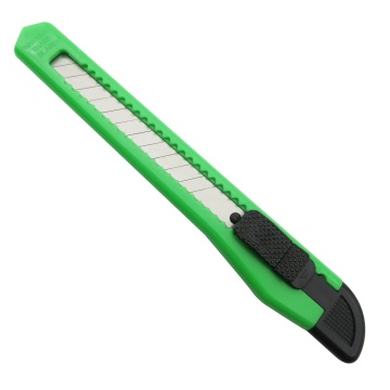 Custom Made Logo 9mm Utility Knife with Plastic Handle - Low MOQ Wholesale