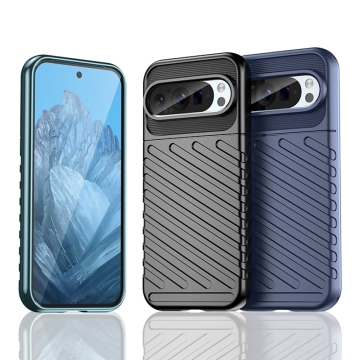 Diagonal Stripe Rugged Shockproof Phone Case for Google Pixel 9 Pro/8/8a