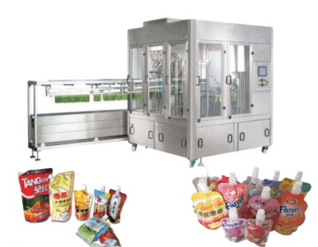 Juice Filling and Capping Machine for Spout Pouches
