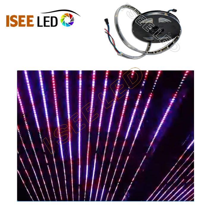 شريط إضاءة LED أسود DC12V 48 قناة