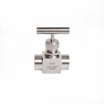 SS316L Stainless Steel High Pressure Instrument Needle Valve 6000psi (1/16"~1")
