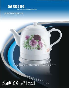 Beautiful automatic ceramic electric kettle with 360 degree rotation