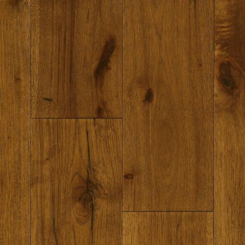 Plancher de bois franc massif en hickory américain