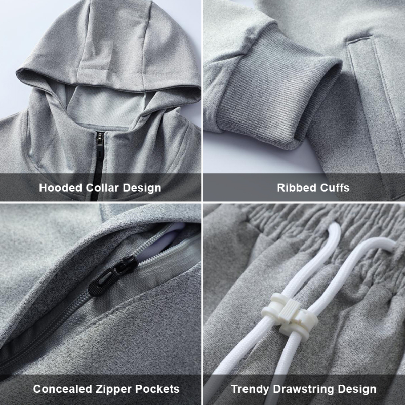 Men's Full-Zip Warm Sports Outdoor Training