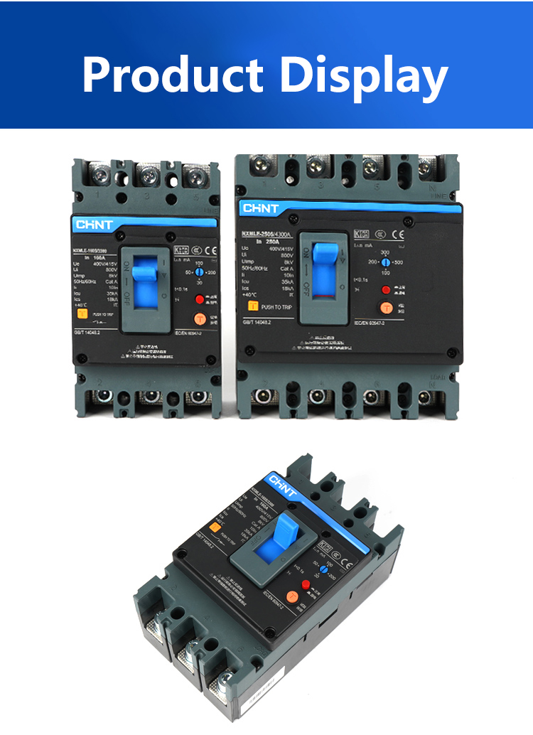 Rcbo Chint Nxmle Series 4p 125a Frame 25a Residual Current Circuit ...
