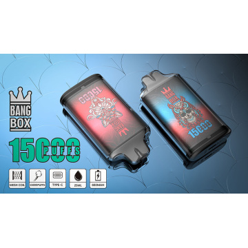 การเลือกรสชาติมากขึ้นการเลือกขายส่ง Bang Box 15000 พัฟ