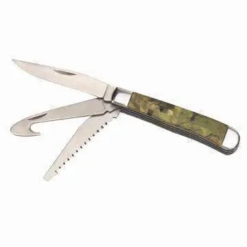 Pocket Knife, made of stainless steel with bone handle, folding knife, folder knife