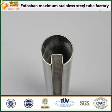 Factory Stainless Steel Pipe sts316 slotted pipes for handrail