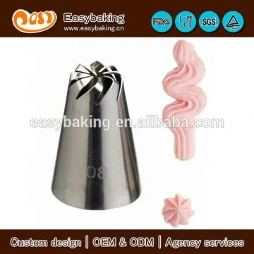New product drop flower stainless steel icing piping tip nozzle set