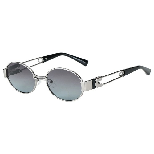 Oval Metal Safety Pin Temple TAC Polarized Sunglasses