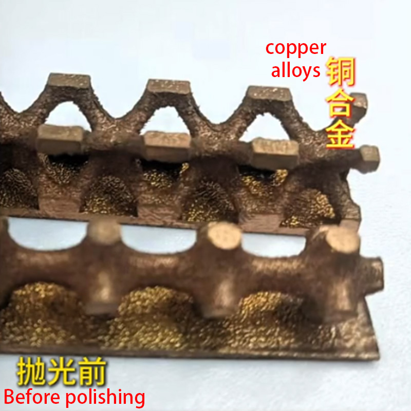 before copper alloys polishing