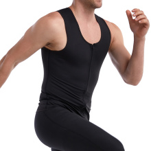Bodysuit Men Seamless Sweat Vest Body Shapers Zip Tank Tops Waist Trainer Slimming Pants Modeling Belt Losing Weight Sauna Suit