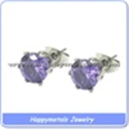 fashion diamond white stone stud earrings