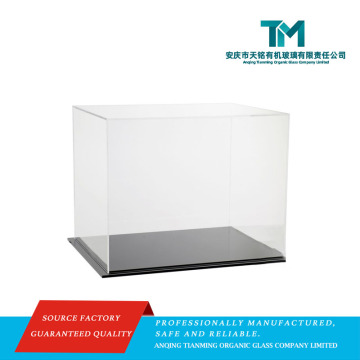 UV Protected Clear Acrylic Football Helmet Display Case with Black Base