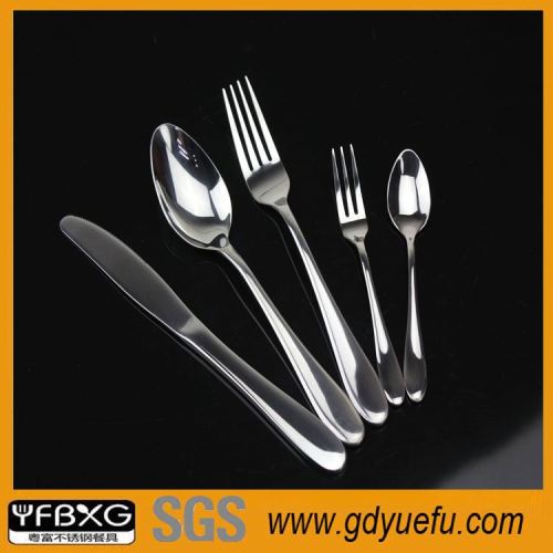 wholesale mirror polish western tableware set(spoon+ fork+ knife) with western tableware set(spoon+ fork+ knife)