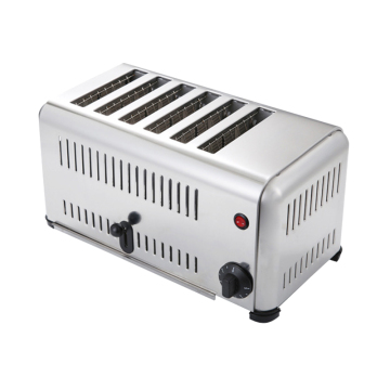 Commercial Automatic Stainless Steel 6-Slice Pop-Up Sandwich Bread Toaster
