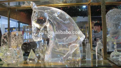 K9 large size 60cm crystal horse's head