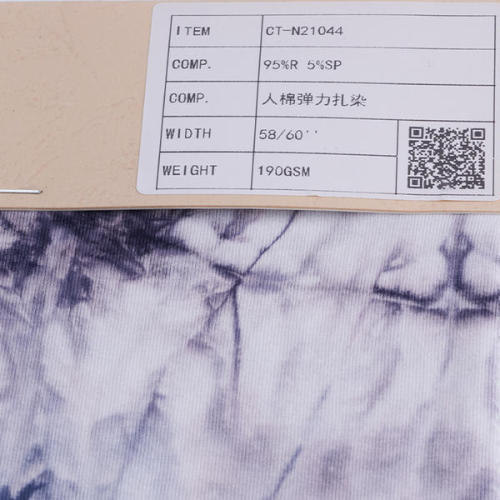 Rayon spandex jersey dasi kain ecovero dicelup
