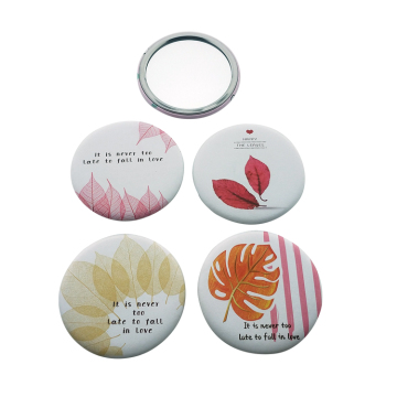 Custom Cute Cartoon Portable Mini One-Sided Pocket Vanity Mirror