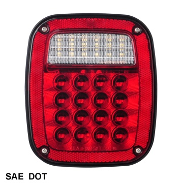 LED -combinatie Tail Light - Stop, Turn, Backup/Reverse Dot/SAE -compatibel voor aanhangwagens en vrachtwagens