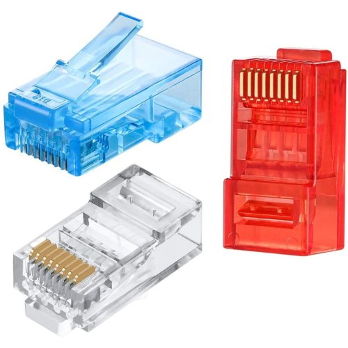 Color Cat6/CAT7 RJ45 Connector shield Nickel-plated