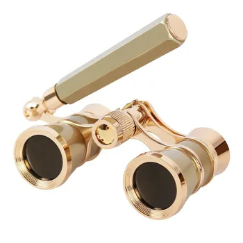 3X25 Lady Metal Handle Telescopic Binoculars with Coated Lens - Perfect Gift for Women and Girls - Ideal for Theater, Opera, and Outdoor Activities