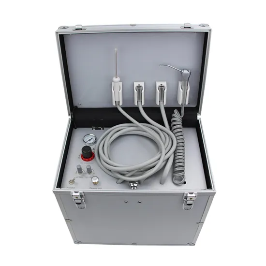Portable Dental Turbine Unit with Air Compressor and Suction System