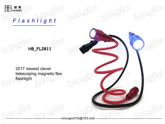 Magnetic Led Pocket Handheld Flashlight With Flexible
