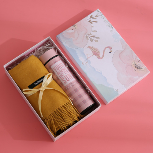 Thermos Packaging Custom Printed Scarf Gift Box
