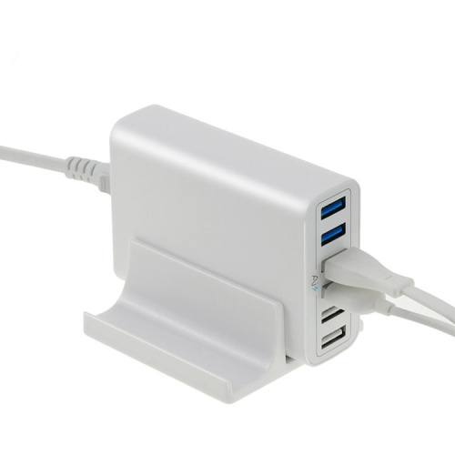 6-puerto 60W QC3.0 Cargador de teléfono móvil USB inteligente