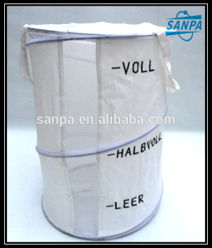 2016 Hot foldable canvas pop up laundry hamper