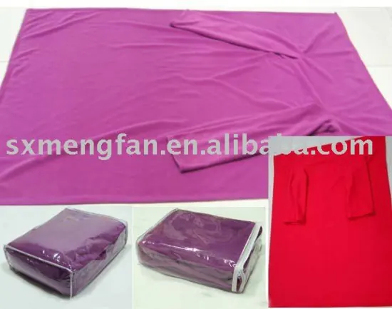 Microfiber Polyester Polar Fleece Sleeve Blanket/TV Blanket Easy Snuggie