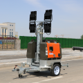 9 m portable light tower with lifting mast