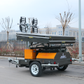 Led Light Tower Trailer telescopic high mast mobile construction solar light tower Manufactory