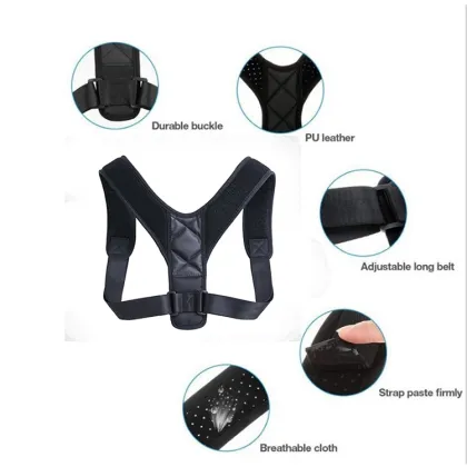 Adjustable back support straightener body posture corrector