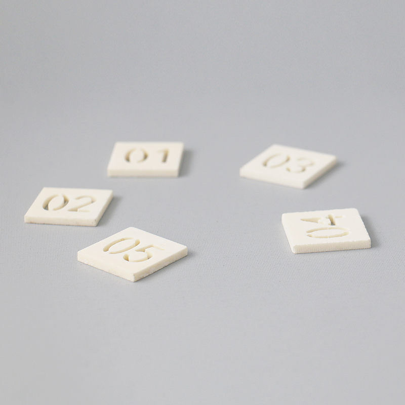 Nuevo diseño de placas de números de cerámica cuadrado