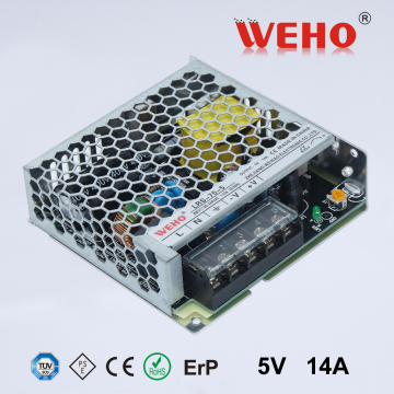 WEHO LRS 30mm slim type 75w single output 14a 5v switching power supply