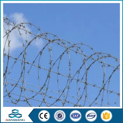 pvc razor iron razor double twist barbed wire for sale