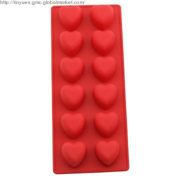 Heart Silicone Ice Cube Tray