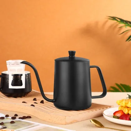 Stainless Steel Thin-Mouth Drip Kettle: Pour Over Espresso & Coffee Brewing