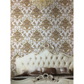 1.06m 3D Damask Pvc Wallpaper For Bedroom Decoration